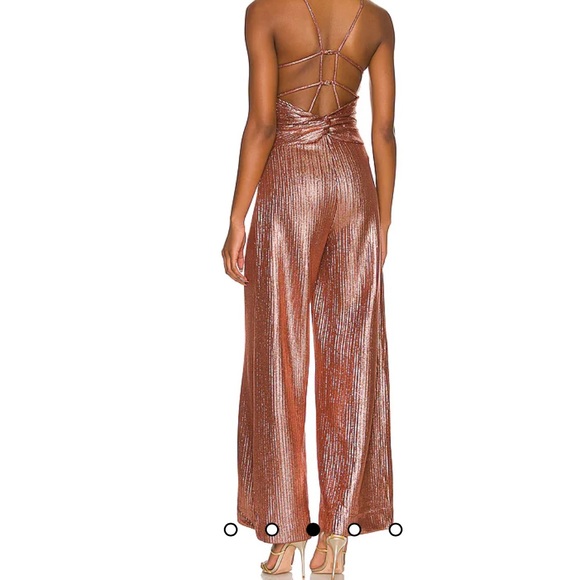 NWT Free people X Revolve Shimmer And Shine Jumpsuit in Ginger Snap XL - Picture 6 of 11